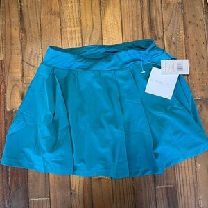 Beyond yoga athletic tennis skirt teal blue NWT